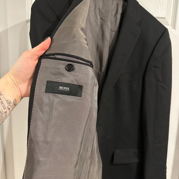 Classic Black Hugo Boss Suit Jacket - Picture 4 of 5